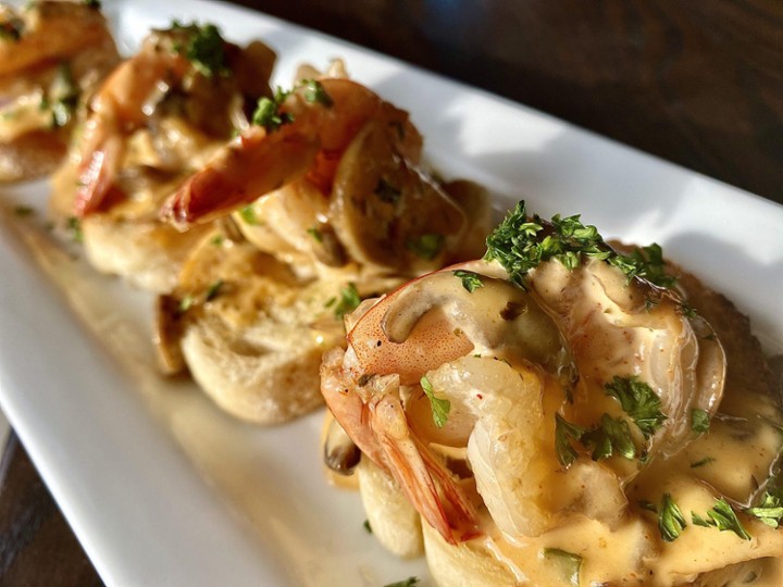 - Garlic Shrimp Crostini