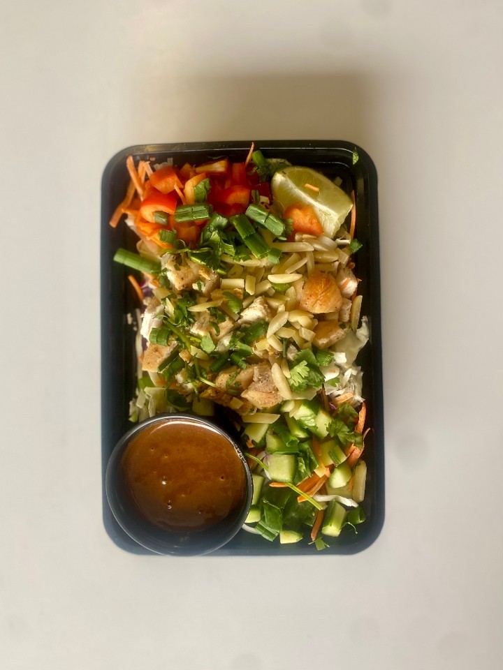 Thai Chicken Salad with Peanut Dressing