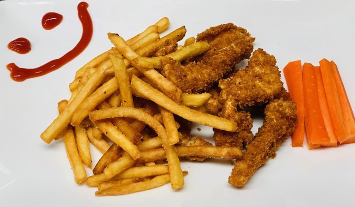 Kids Chicken Fingers Served with Fries