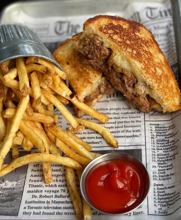 Braised Short Rib Grilled Cheese