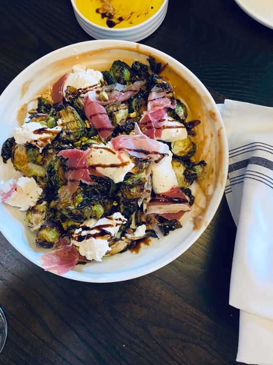 Crispy Brussels & Burrata