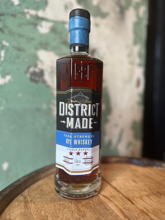 District Made Cask Strength Rye Whiskey