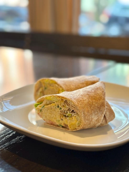 Smashed Chickpea Salad Wrap---