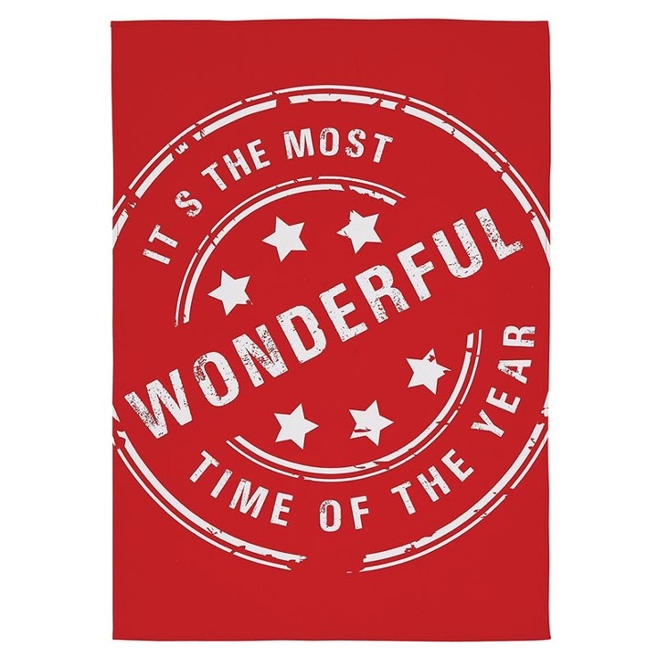 Wonderful Time Of The Year Tea Towel