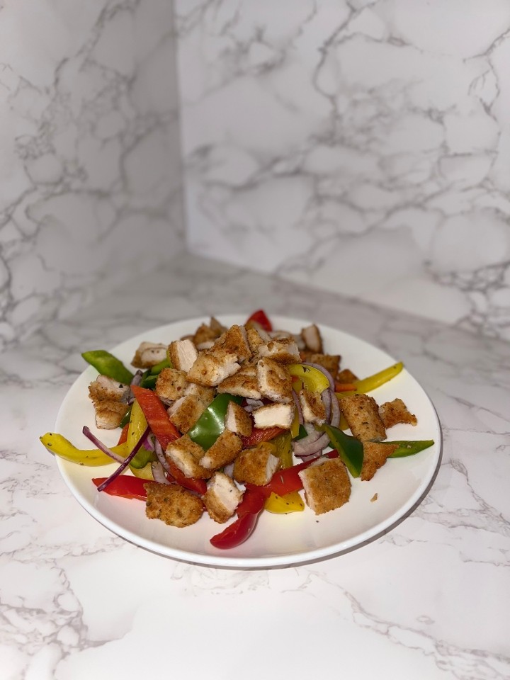 Chicken Cutlet & Pepper Salad