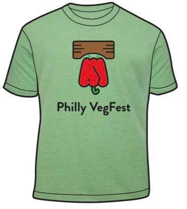 Philly VegFest Apple Green Logo TShirt