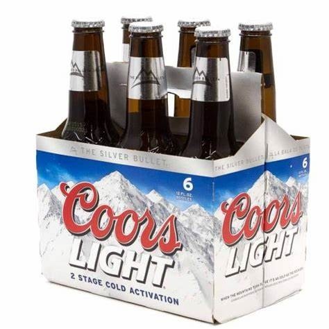 Coors Light 6-Pack Bottles