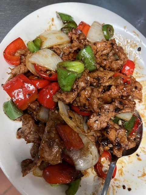 Stir-fried Beef with Black Bean and Pepper  豉椒炒牛肉