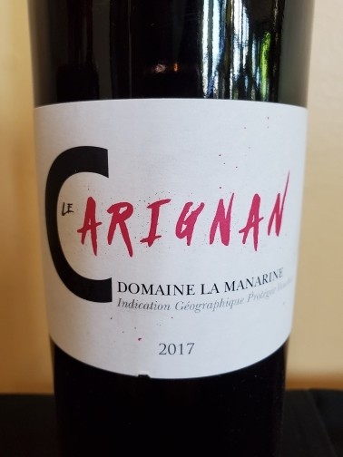 Domaine La Manarine Le Carignan, Rhone, France 2017