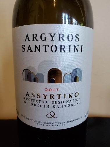 Argyros Estate Assyrtiko, Santorini, Greece 2017