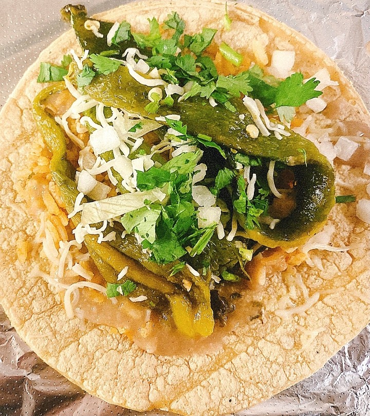 Vegetarian Poblano Taco