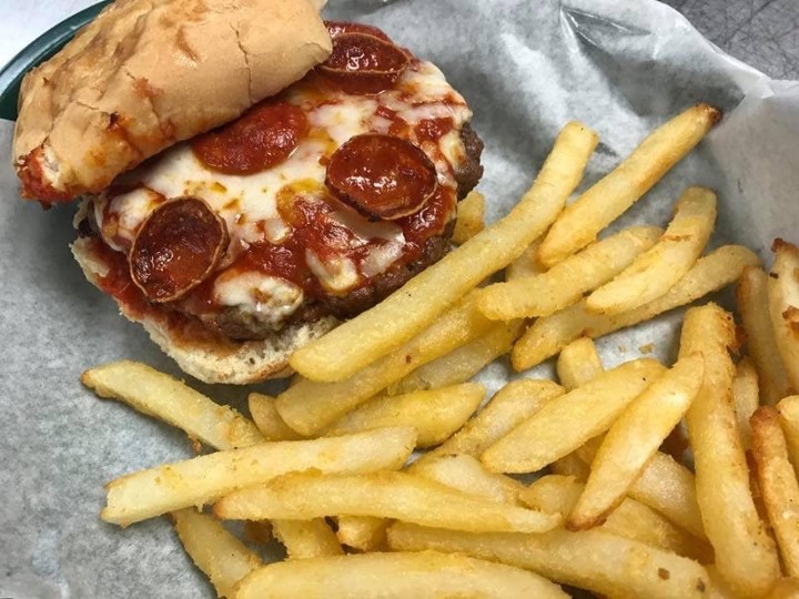 Pizza Burger & fries