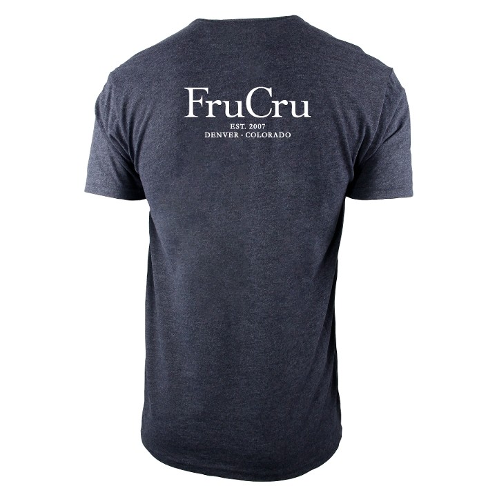 Men's Charcoal 'Meat & Cheese/Fru Cru' T-Shirt - SMALL