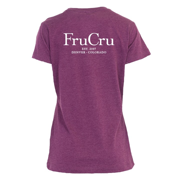 Women's Velvet 'Meat & Cheese/Fru Cru' T-Shirt - EXTRA LARGE