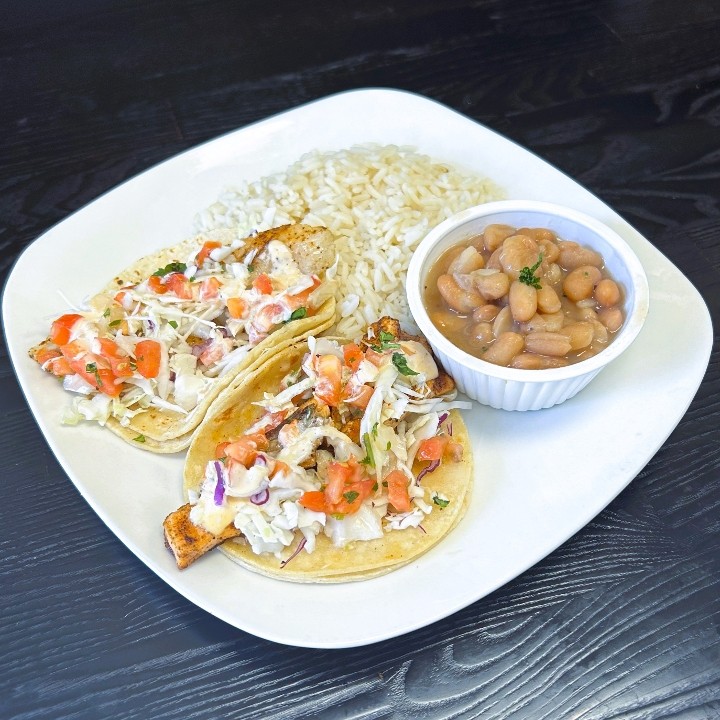 2-Taco Meal w/Rice & Beans