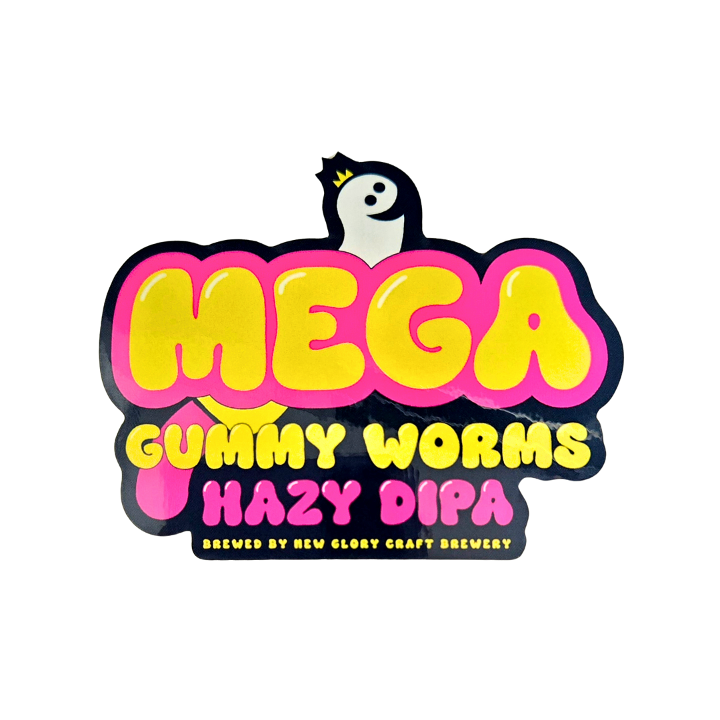 MEGA WORMS Sticker