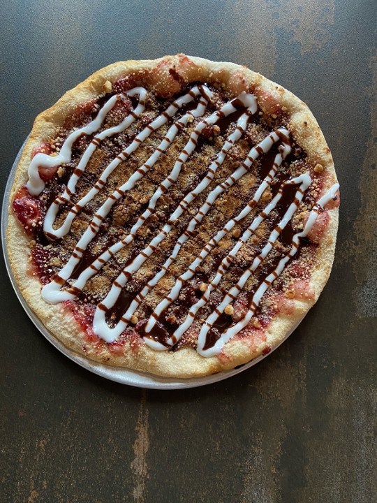 Chocolate Cherry  Dessert Pizza