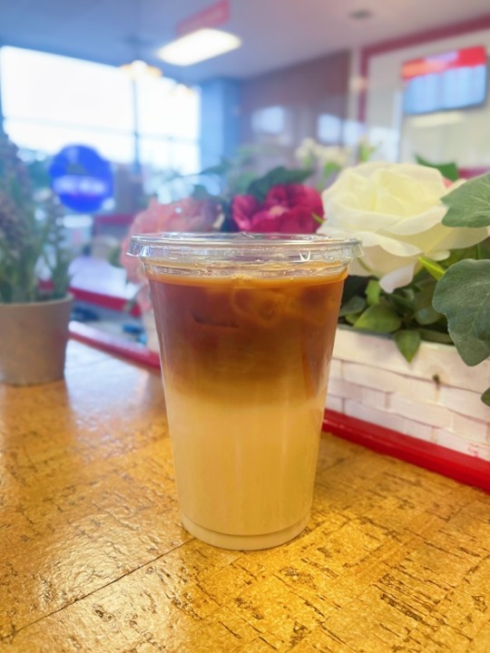 Iced Coffee w/ Tea.       (Recommended)