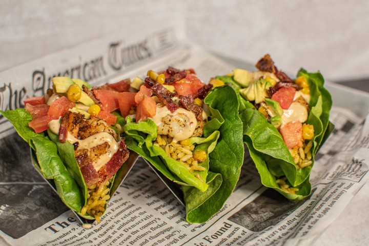 Blackened Shrimp Lettuce Wraps