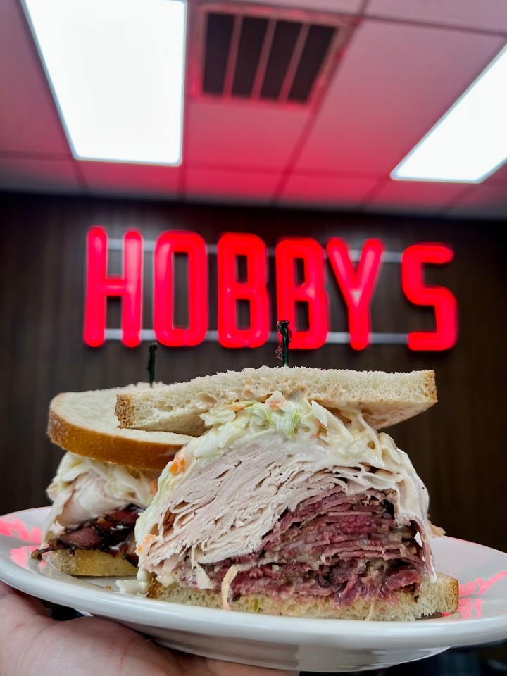 #3 Pastrami and Turkey with Cole Slaw and Russian Dressing
