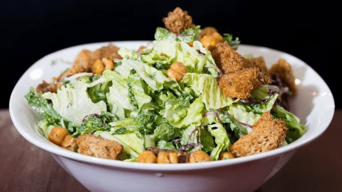 Vegan Tahini Caesar Salad