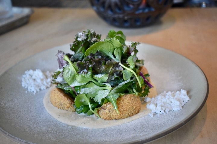 FRIED GREEN TOMATO SALAD.