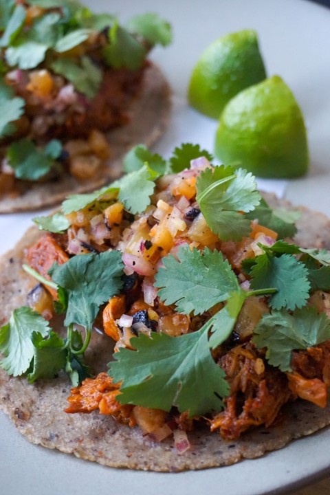 GREEN CHILE PORK TACOS