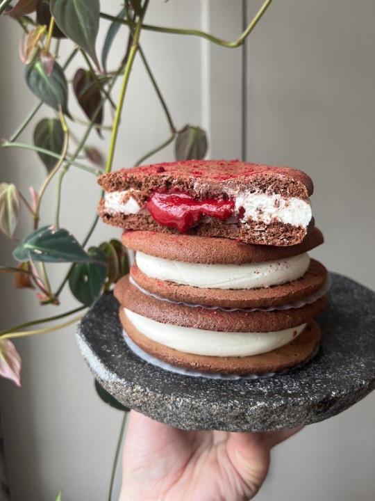 Chocolate Raspberry Whoopie Pie- Gluten Free