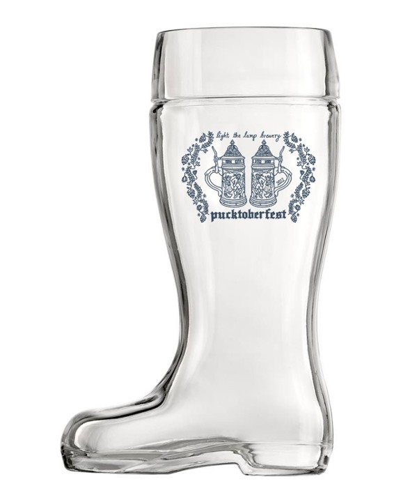 Pucktoberfest Glass Boot
