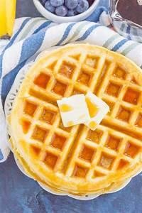Waffle with maple syrup & butter