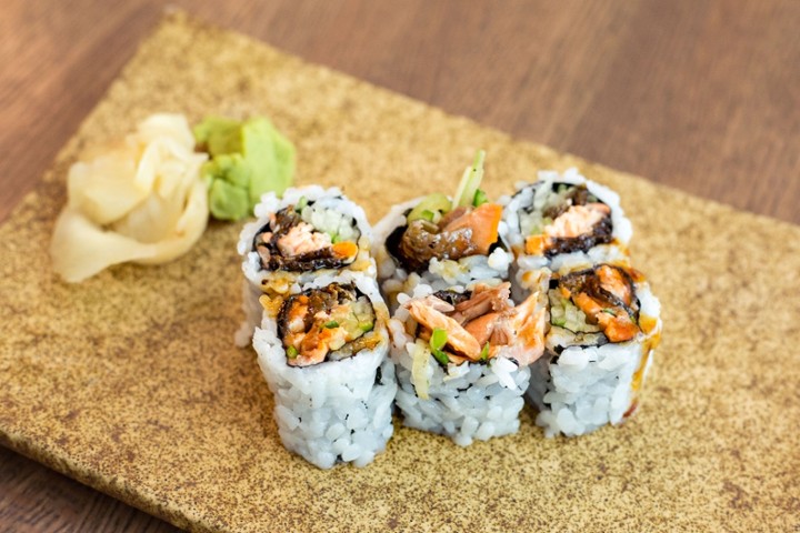 Salmon Skin and Cucumber Maki (G)