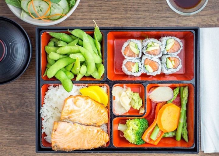 Gluten-Free Salmon Bento Box