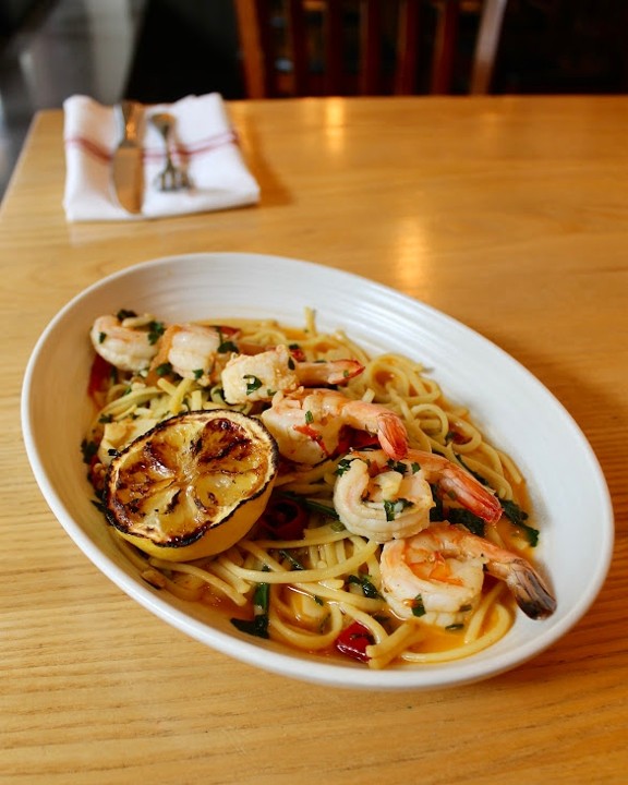 Spicy Prawn Linguine