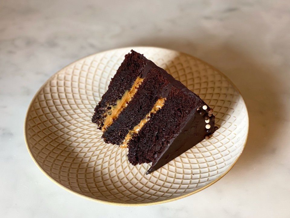 Chocolate Devil's Food Cake Slice