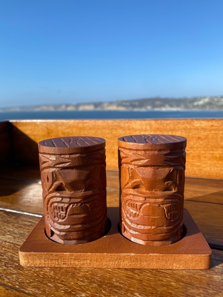 Tiki Salt & Pepper shakers, please don't take ours :)
