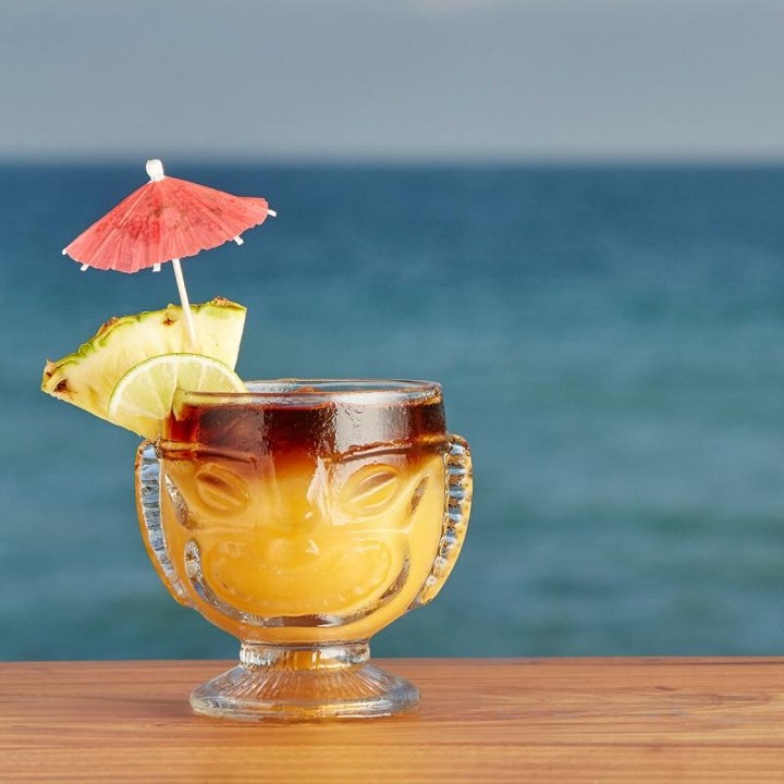 Tiki Mug & umbrella for your Mai Tai