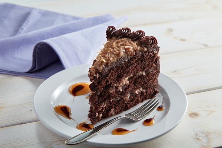 German Chocolate Cake, slice