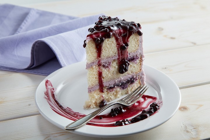 Lemon Blueberry Cake, slice