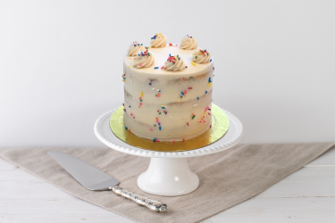 Funfetti Cake W/ Caramel Buttercream, 6 inch