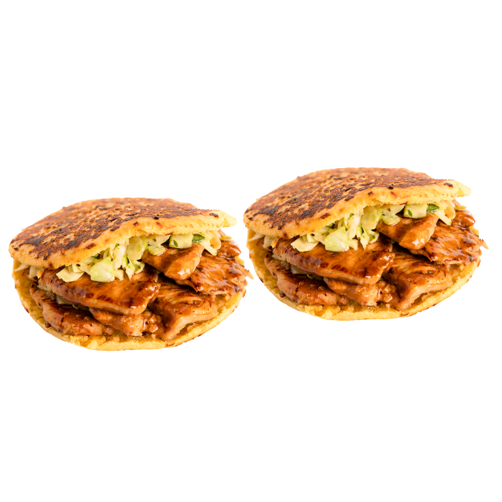 Combo 2 BBQ Chicken Signature Arepas