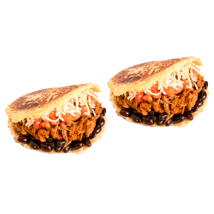 Combo 2 Shredded Beef Signature Arepas