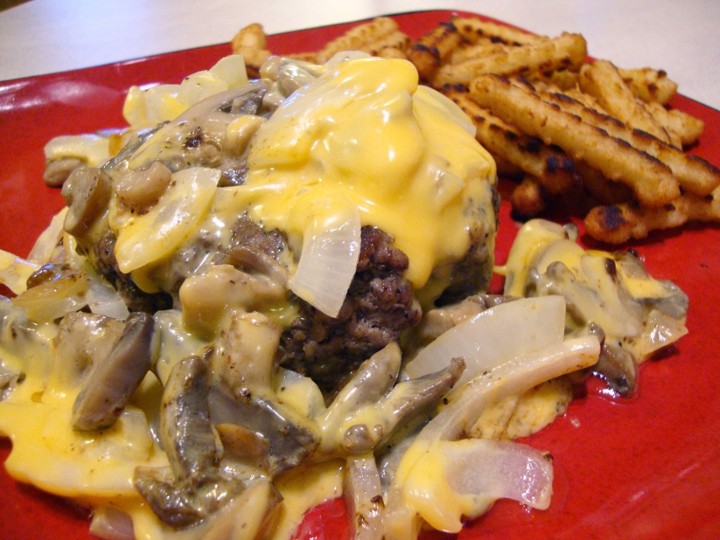 SMOTHERED AND COVERED BURGER