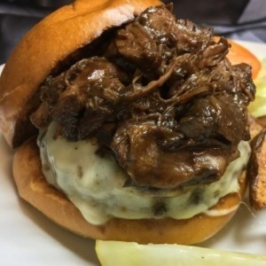 Braised Beef Bordelaise Burger  (to go)