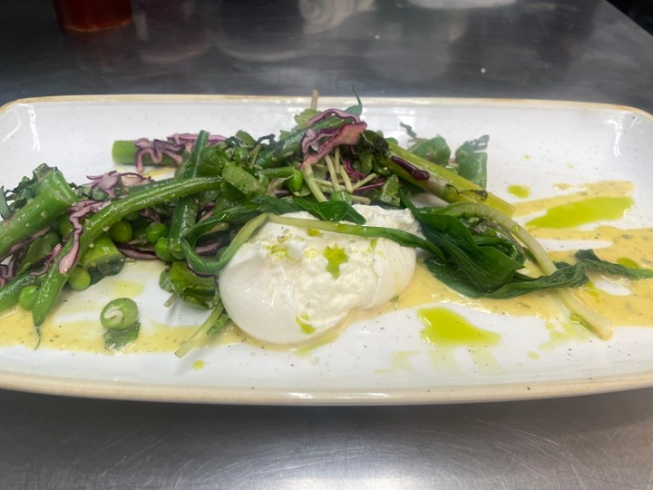 BURRATA & SPRING VEGETABLE