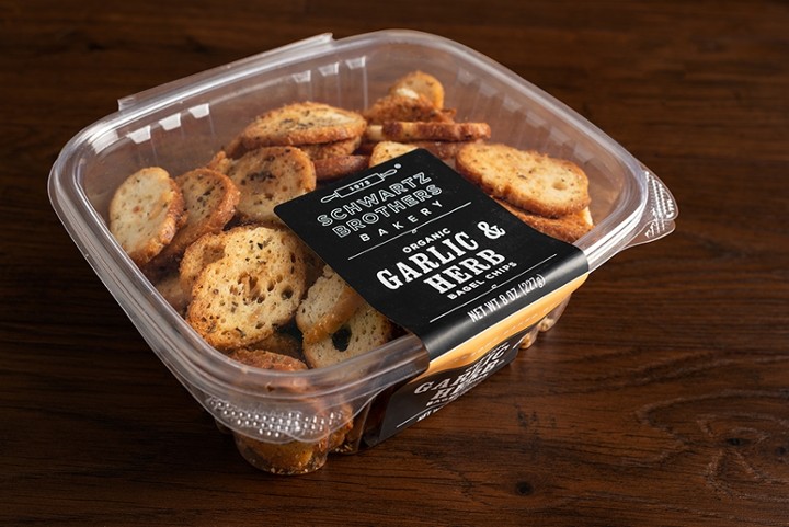 BAGEL CHIPS - GARLIC & HERB