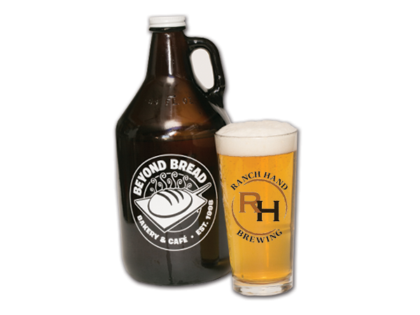 Ranch Hand Amber Growler LG