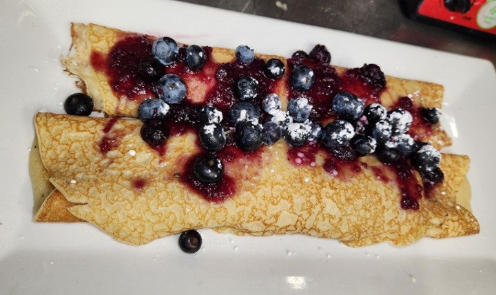 Lemon Blueberry Ricotta Crepe