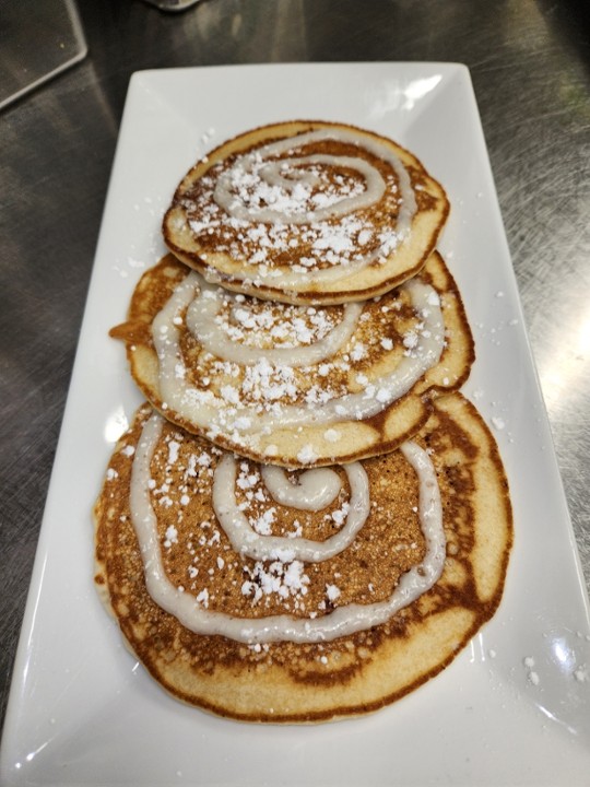 Cinnamon Bun Pancakes