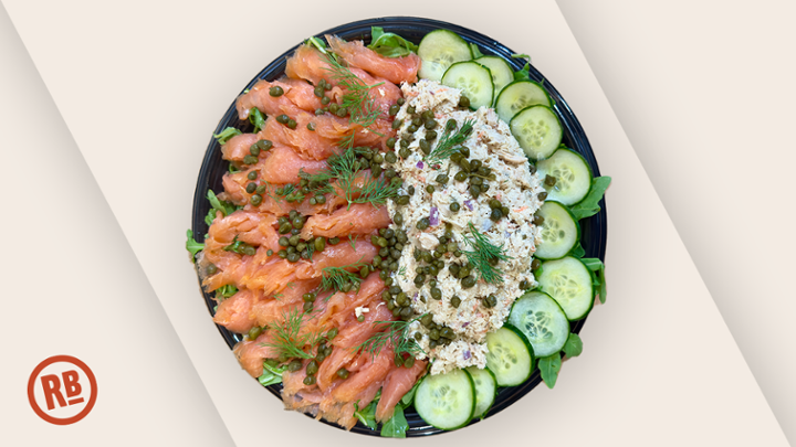 Protein Platter (Tuna + Lox + Capers - serves approx 8 - 12 people)