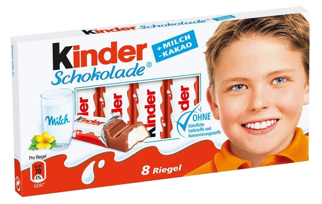 Kinder 8 Chocolate Bar